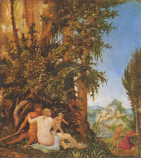 Albrecht Altdorfer Landschaft mit Satyrfamilie china oil painting image